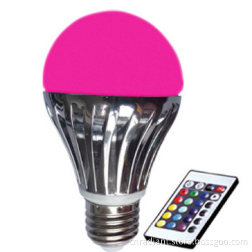 E27/B22 RGB LED Mood Lights,Remote control, 5W, changing color CE